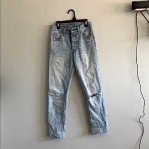501 Levi’s high wasted straight jeans